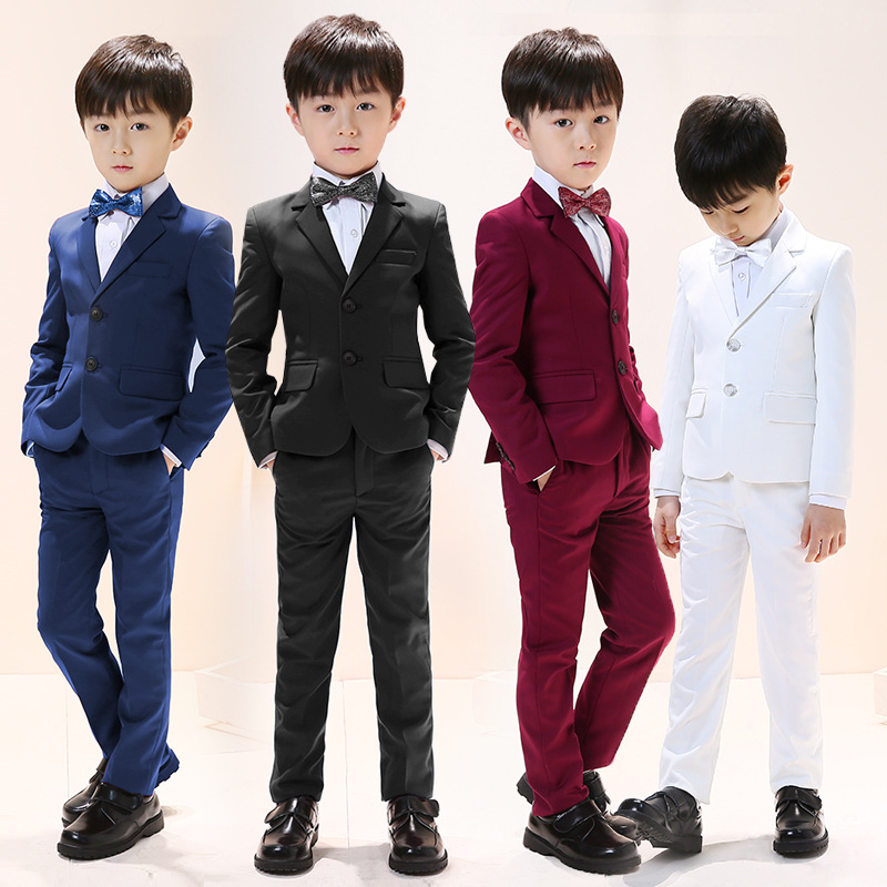 소년 블랙 007 웨딩 정장 아이 공식 블레이저 의류 세트 신사 어린이 날 졸업 코러스 성능 드레스 의상